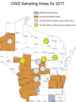 Chronic wasting disease surveillance plan in Wisconsin for 2017.