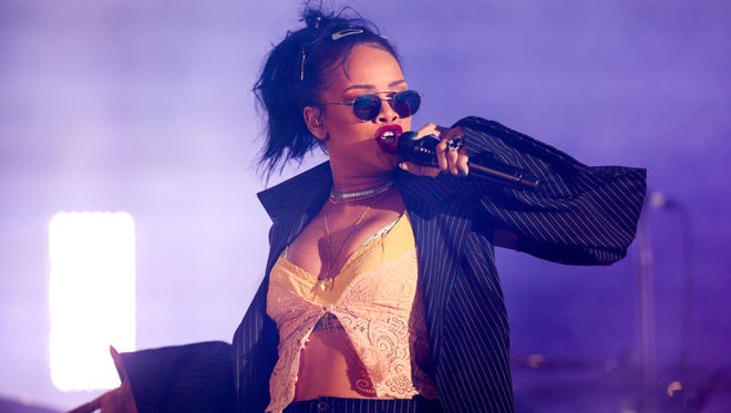 Rihanna performs at the 2015 We Can Survive concert at the Hollywood Bowl on Oct. 24 .