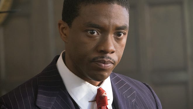 Chadwick Boseman plays Thurgood Marshall in "Marshall."