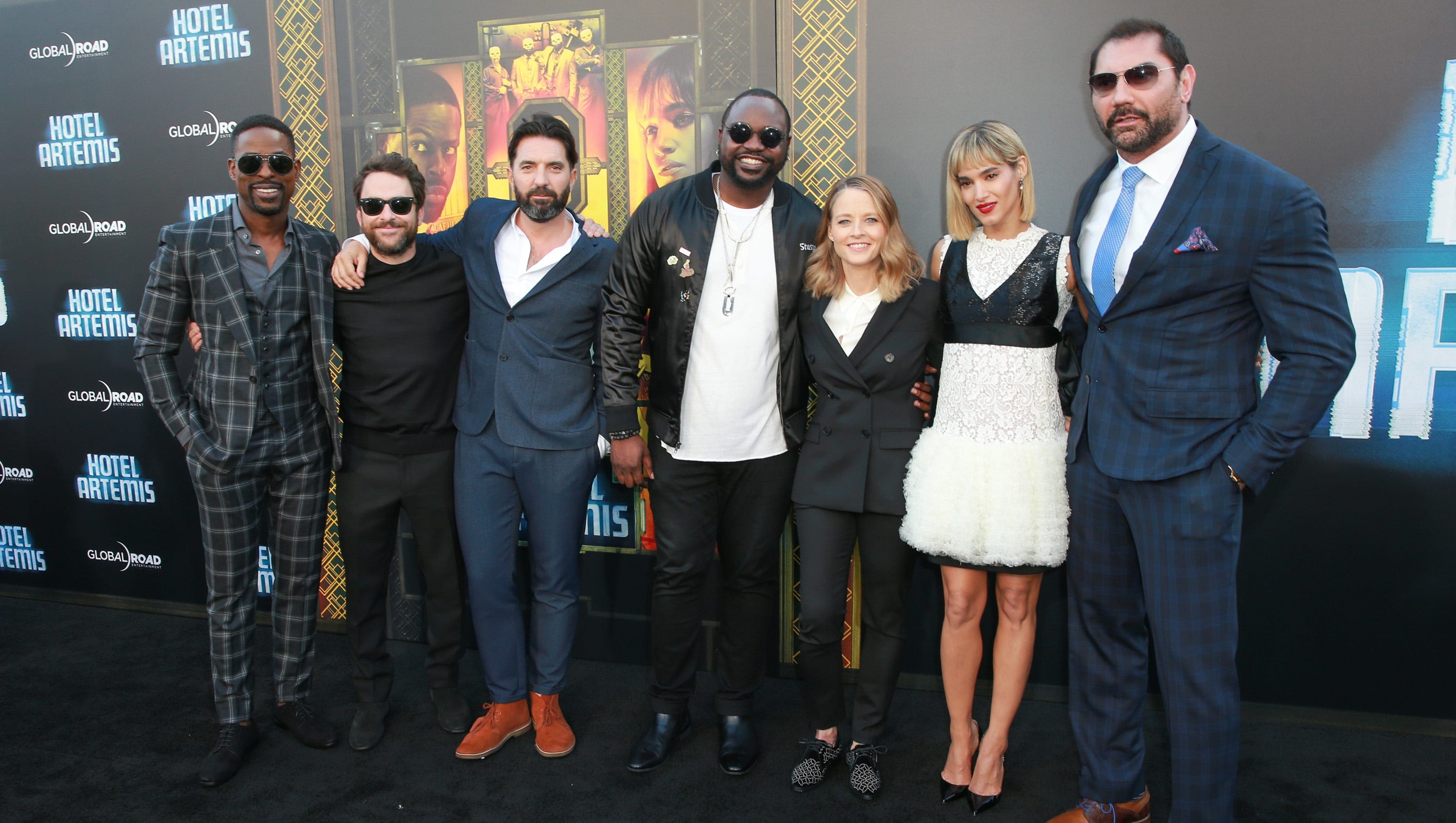 Jodie Foster Threw Serious Shade At Hotel Artemis Star Dave Bautista Kahn deacon batista the animal dj. hotel artemis star dave bautista