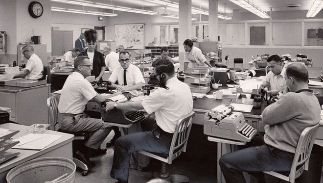 Newsroom, circa 1965