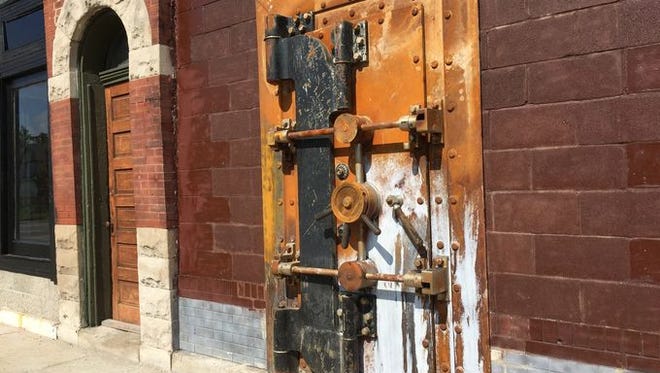 Have you seen this door on College Avenue? The 8,000-pounder will serve as the entrance to Reclamation. It came from a bank that was near St. Vincent hospital until the bank was demolished.