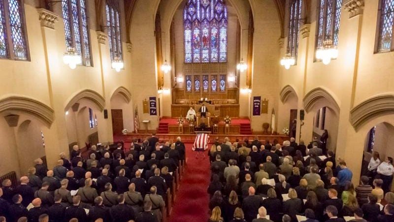 Archive Inside Officer Smith's Funeral