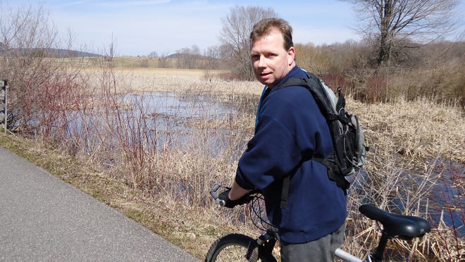 Poughkeepsie Journal Opinion/Engagement Editor John Penney is seen on the picturesque Harlem Valley Rail Trail, which features views of rolling hills, farmland as well as several interesting hamlets to explore.