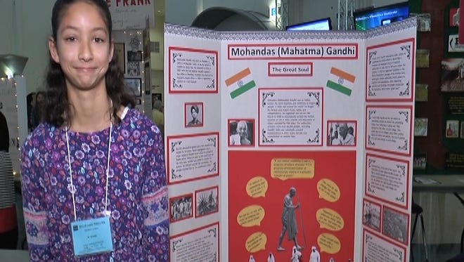 Madison Adkins is a student at Lincoln Park Academy who conducted research and analyzed the life of Gandhi in relation to this year's History Day theme, Taking a Stand.