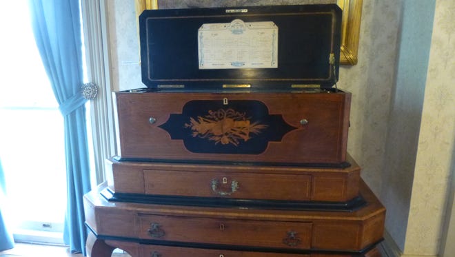 This Bremond Music Box is one item listed for adoption at $400.