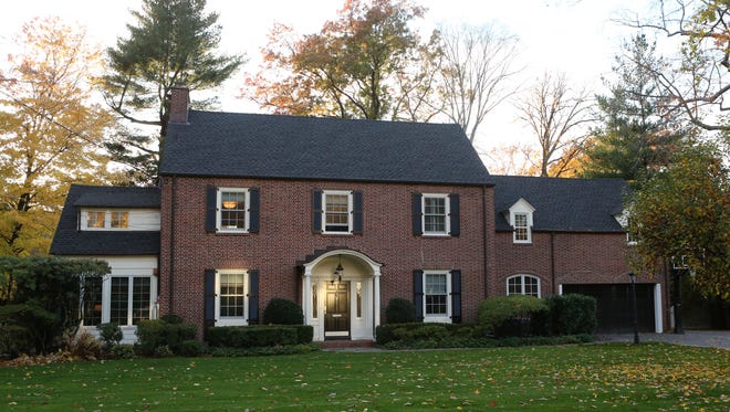 A renovated classic Georgian brick Colonial in Pelham Manor. The five bedroom, six bathroom house is on the market for $2,295,000.