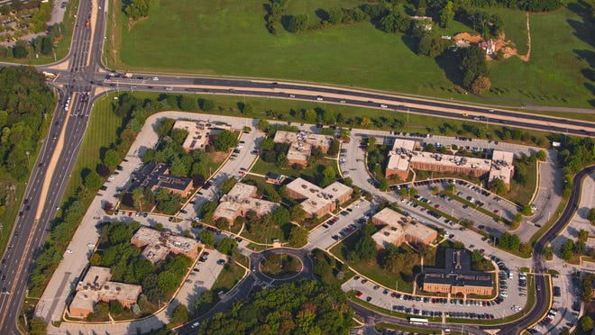 Barley Mill Plaza near Greenville is shown in September 2013. The property was sold this month to Pettinaro, which plans to redevelop the former DuPont Co. site. A previous development plan sparked a wave of community opposition and a lengthy legal battle.