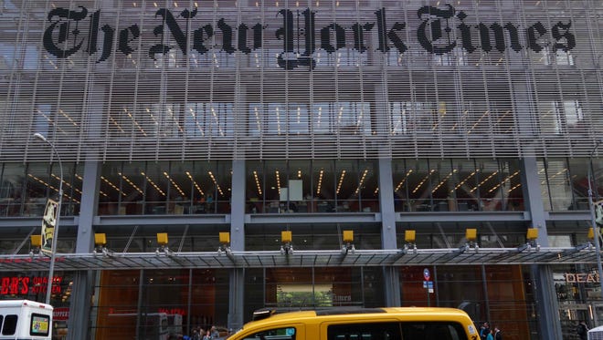 The New York Times building at 620 Eighth Avenue in New York. 