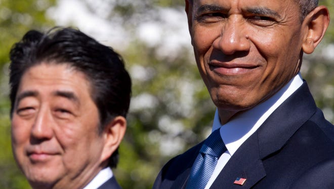 President Obama and Japanese Prime Minister Shinzo Abe.