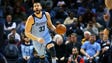 Memphis Grizzlies center Marc Gasol (33) heads down