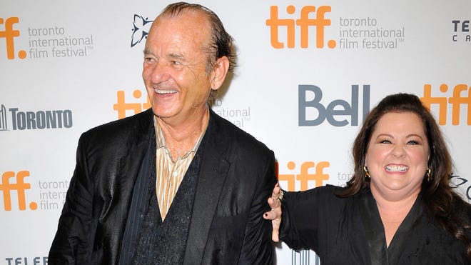 Melisa McCarthy greets Bill Murray at the Toronto Film Festival screening of "St. Vincent."
