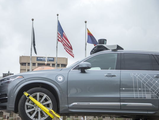 uber self-driving driverless car testing in arizona