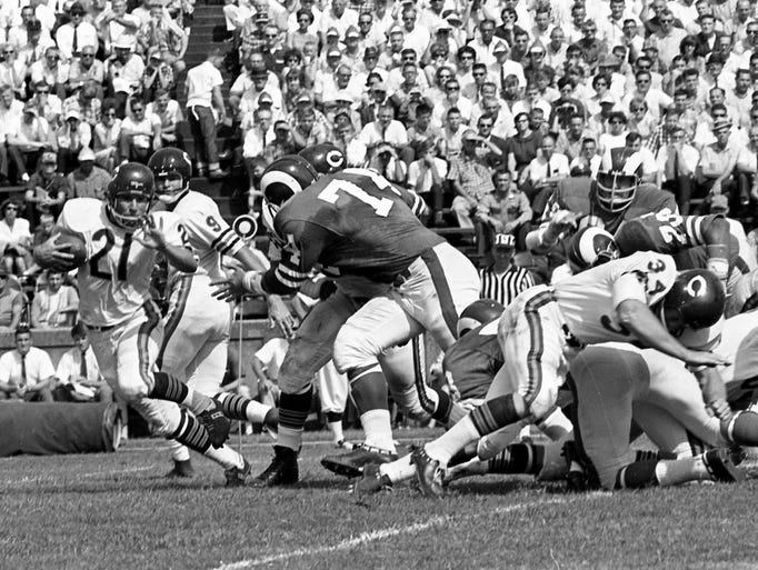 Nashville Then 1965 Bears vs. Rams in preseason game at Vandy