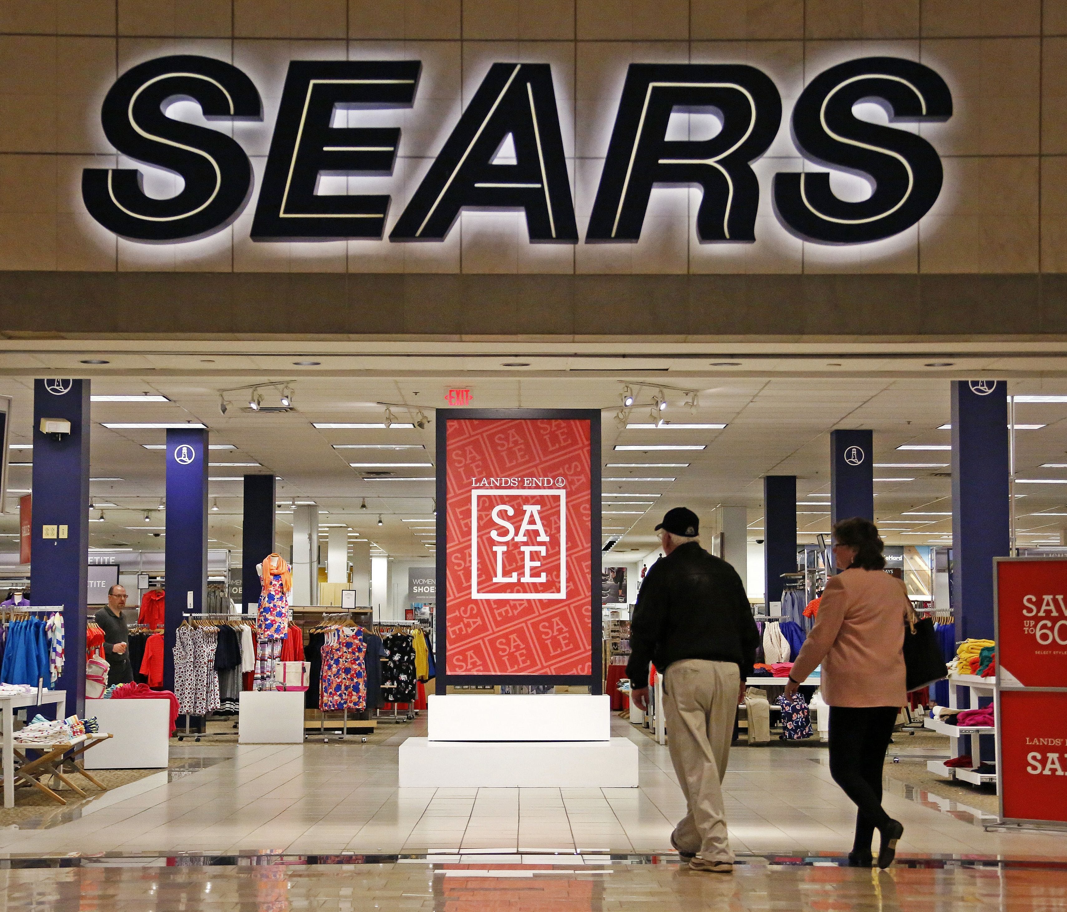 Shoppers walk into a Sears store in Pittsburgh
