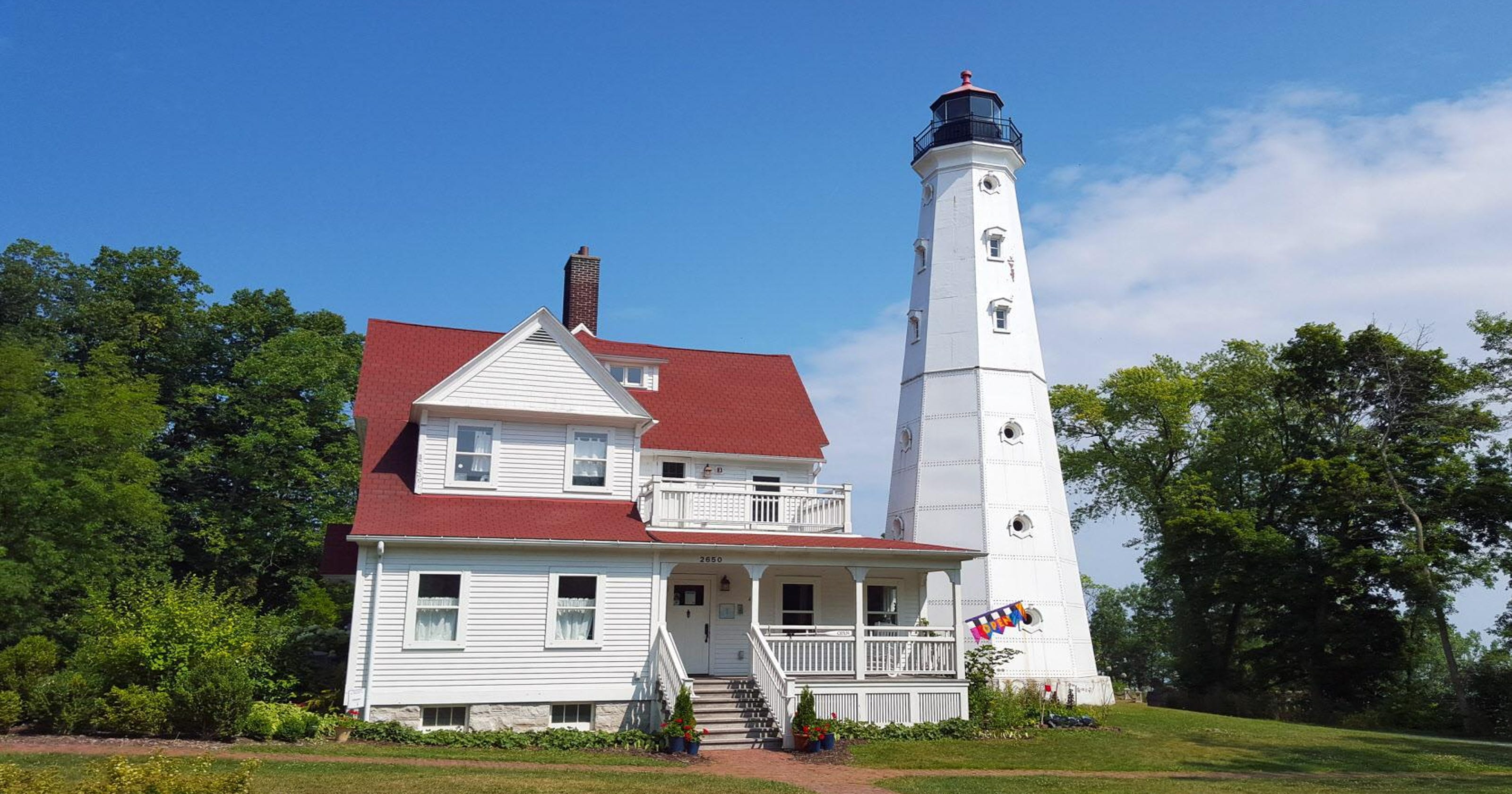 Day Out North Point Lighthouse is a backyard beacon in Milwaukee