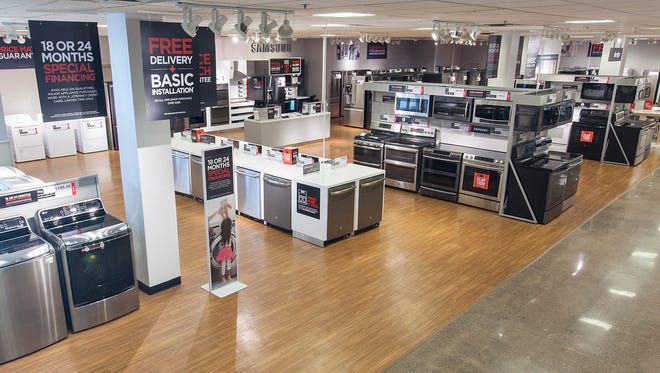 JCPenney announced it has re-entered the major appliance business with a nationwide roll out of showrooms, including the Salem location in Salem Center mall. Pictured is the showroom at Vista Ridge Mall in Lewisville, Texas.