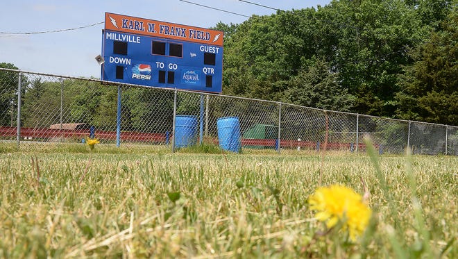 Millville midget football's Karl M. Frank Field at Rob Shannon Sports Complex in Millville, Wednesday, May 20, 2015.
