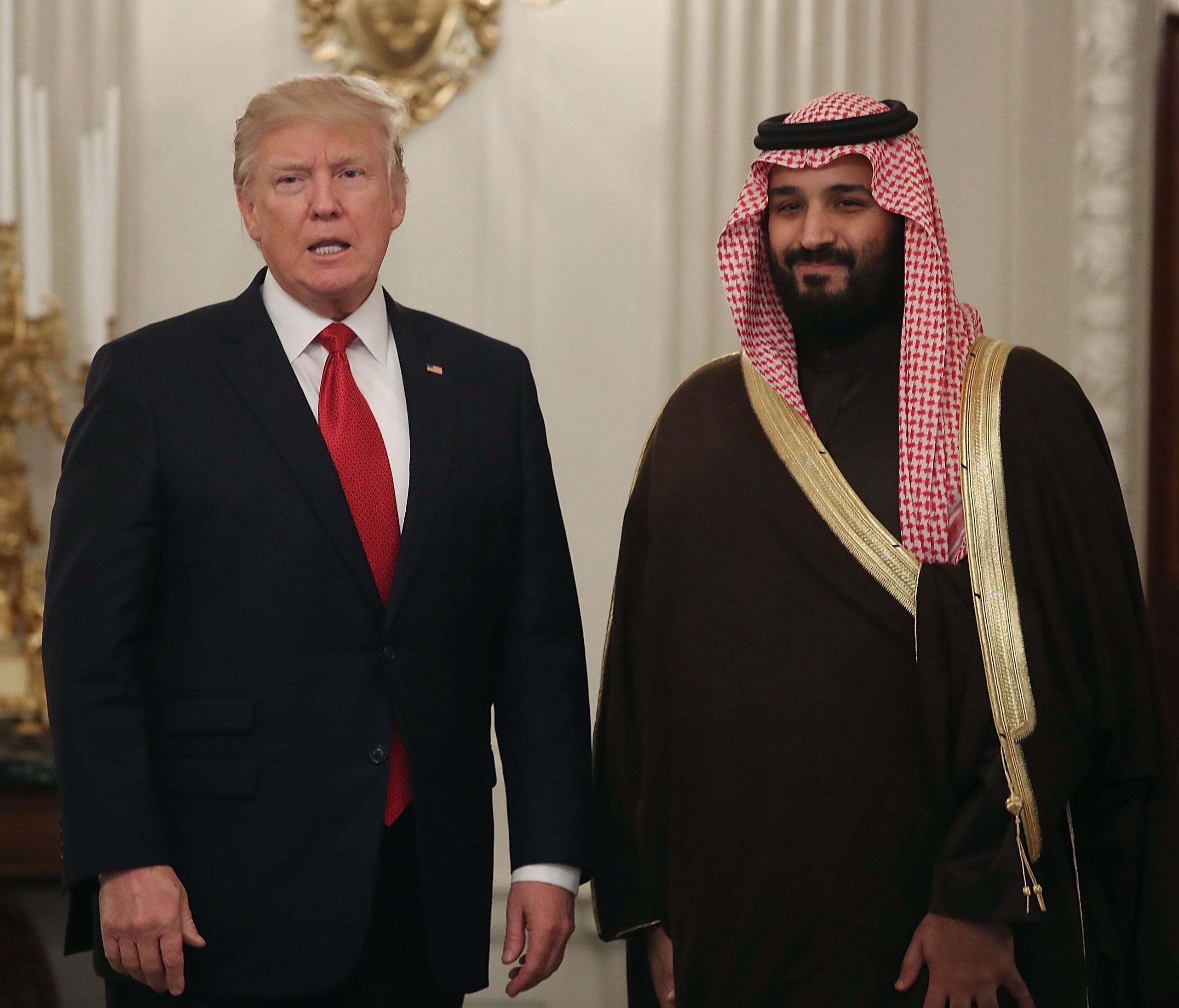 President Trump and Deputy Crown Prince Mohammed bin Salman, of Saudi Arabia meet at the White House March 14.