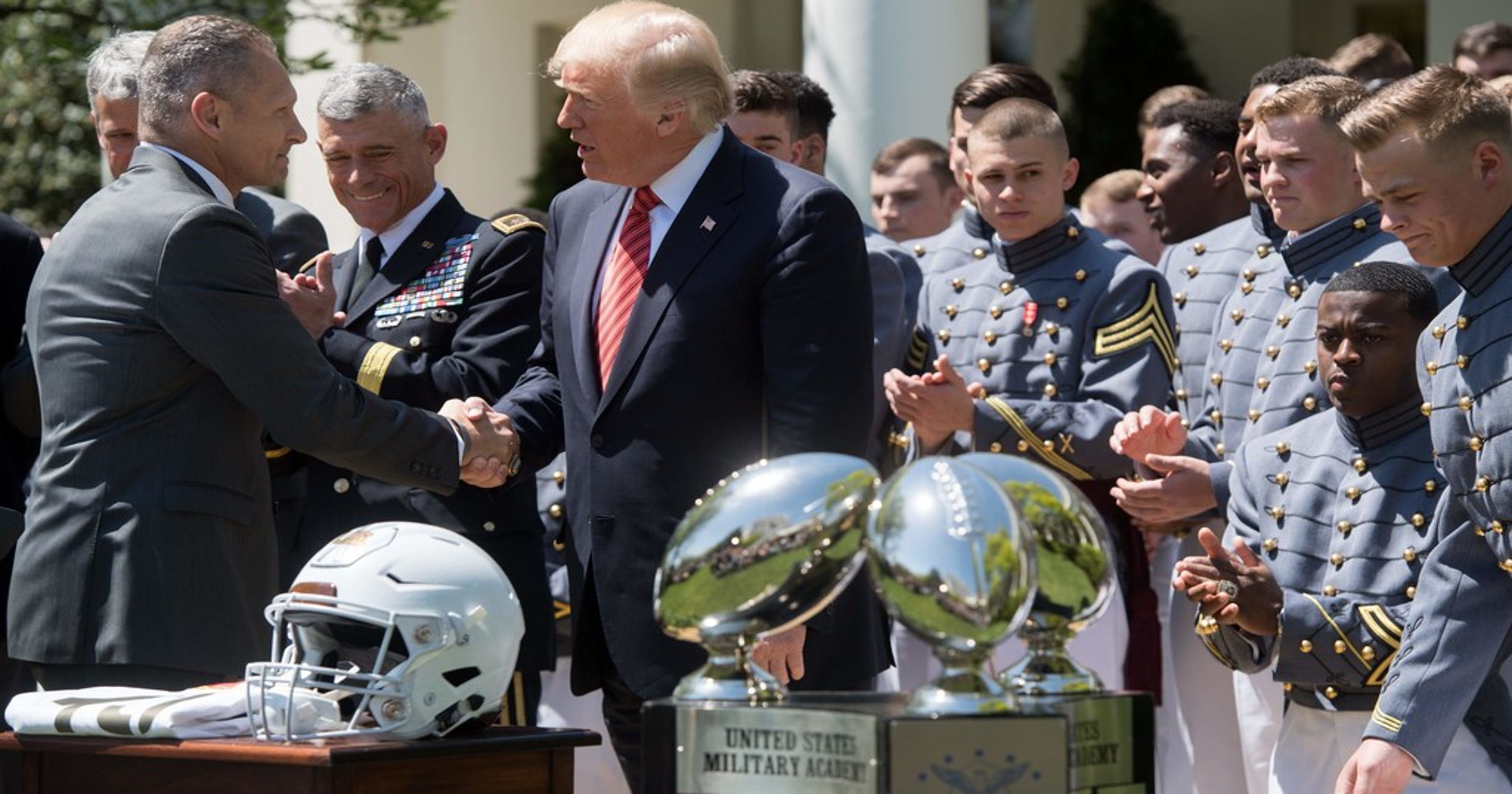 President Trump hosts Army celebration of CommanderinChiefs Trophy