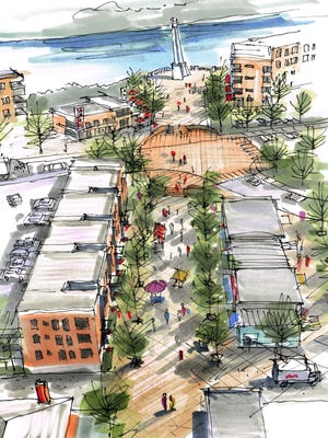 Clinton's Market Street could one day look like this, according to designer Gianni Longo.