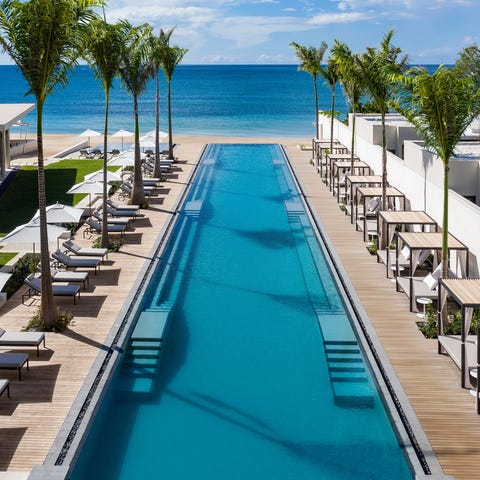 In Grenada, the spectacular pool at Silversands Gr