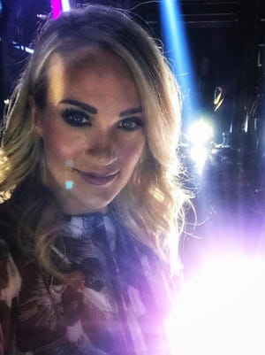 Carrie Underwood posted her first selfie since her injury in November.