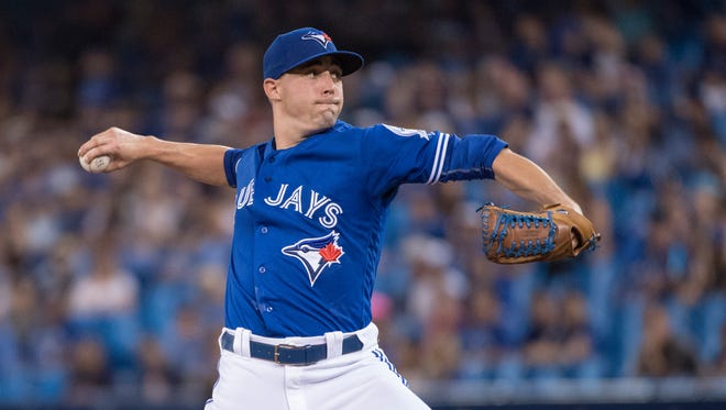 Aaron Sanchez has already exceeded his career high in innings pitched.