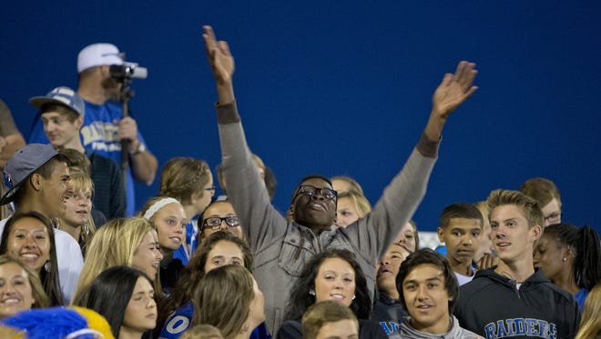 An image from the Reed at Galena football game on Friday night, September 12, 2014 at Galena High School.