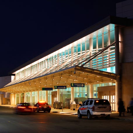 An image of San Antonio International Airport's Terminal B.
