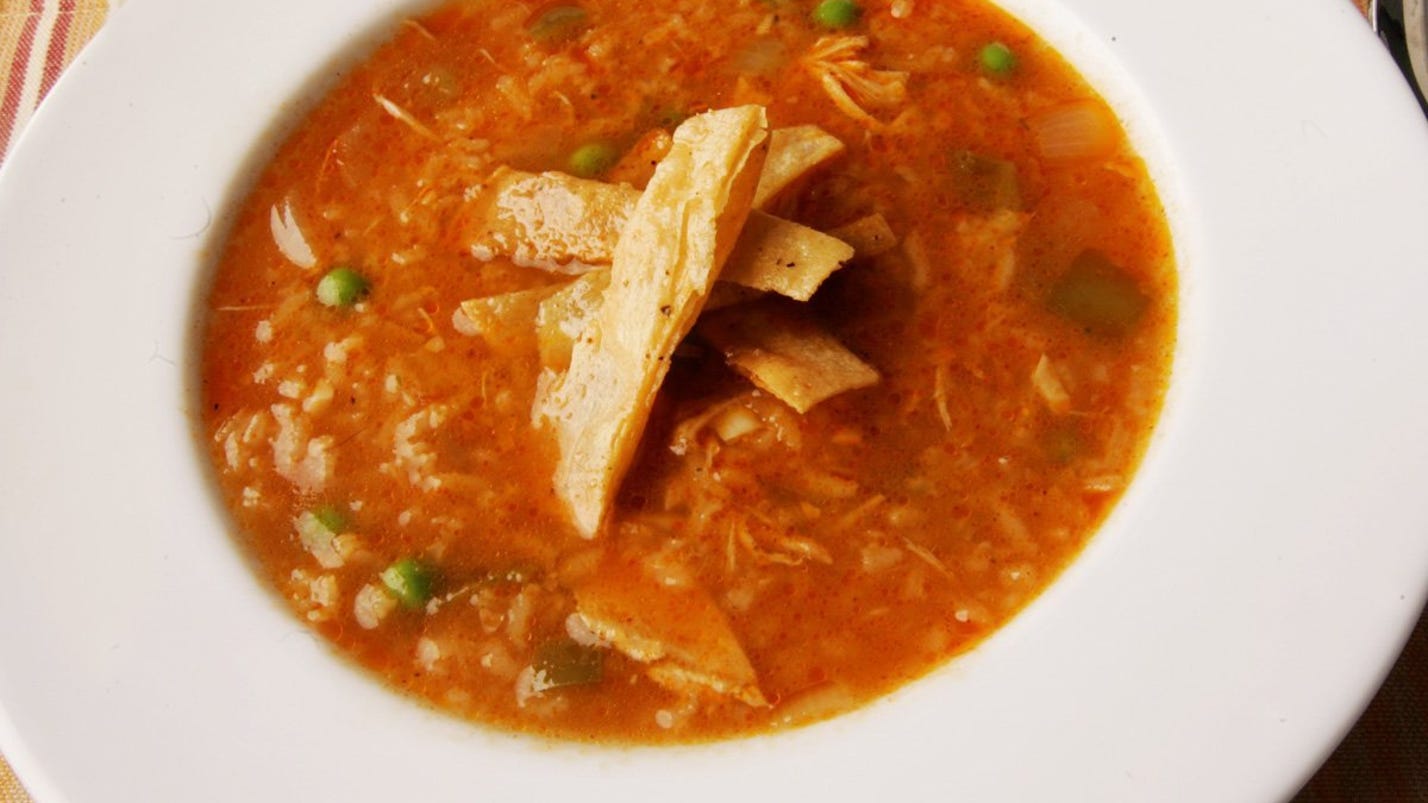 Recipe Turkey Enchilada Soup with Rice