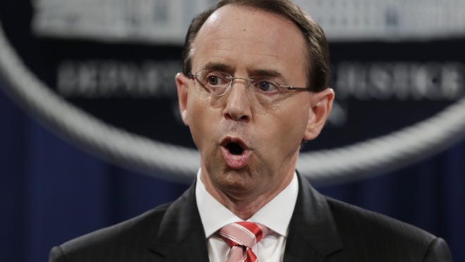 Deputy Attorney General Rod Rosenstein is expected to leave his position soon after William Barr is confirmed as attorney general. That’s according to a person familiar with the plans who was not authorized to discuss them on the record and spoke to the Associated Press on condition of anonymity.
