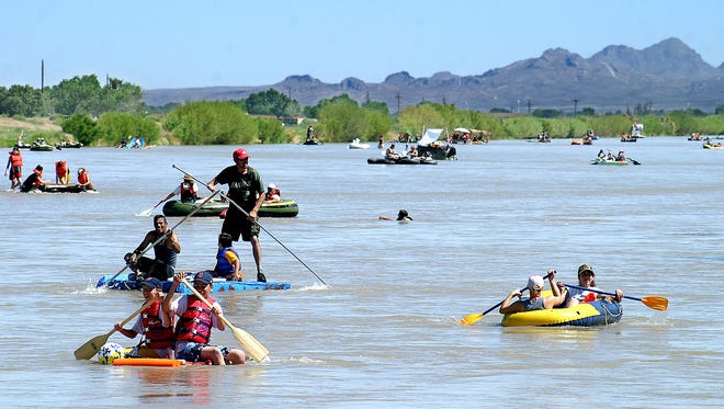 The Rio Grande may not always look very full, but in 2011 it was overflowing with laughter, smiles and about 140 participants in rafts made from buckets, Styrofoam, wading pools and plywood for the 11th annual Raft the Rio event.