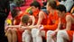 The Palmyra Cougars bench as the clock winds down, falling to Archbishop Carroll 78-41 in the second round of the PIAA 5A basketball tournament at Reading High School on Thursday, March 16, 2017.