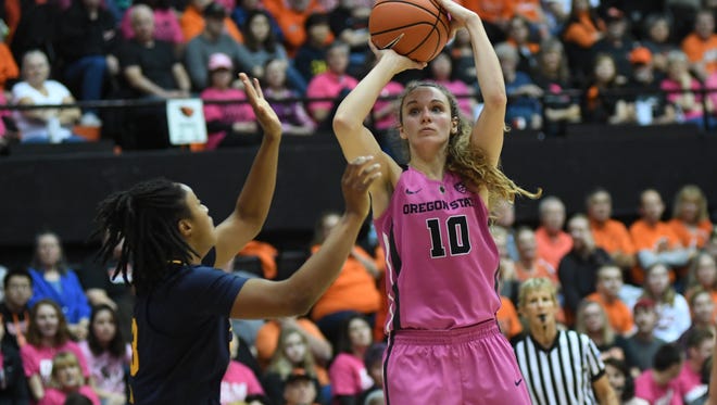 Oregon State guard Katie McWilliams, a South Salem High graduate, will be making her third NCAA tournament appearance.