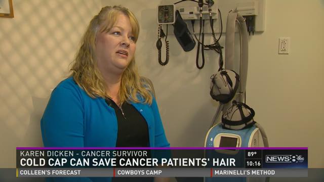 Chemo patient keeps her hair using refrigerated cap