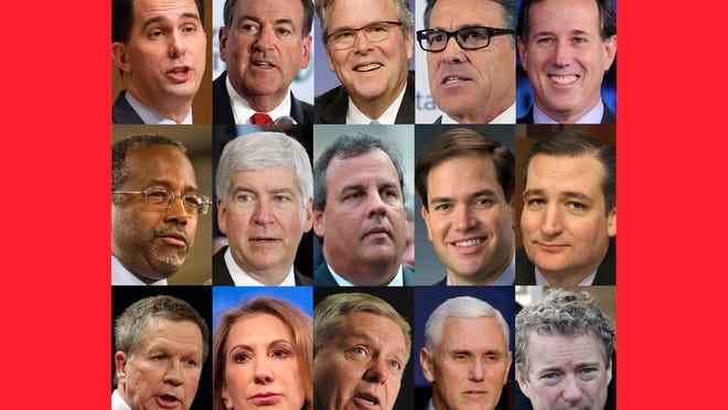 The GOP candidates for the 2016 presidential race for the White House.