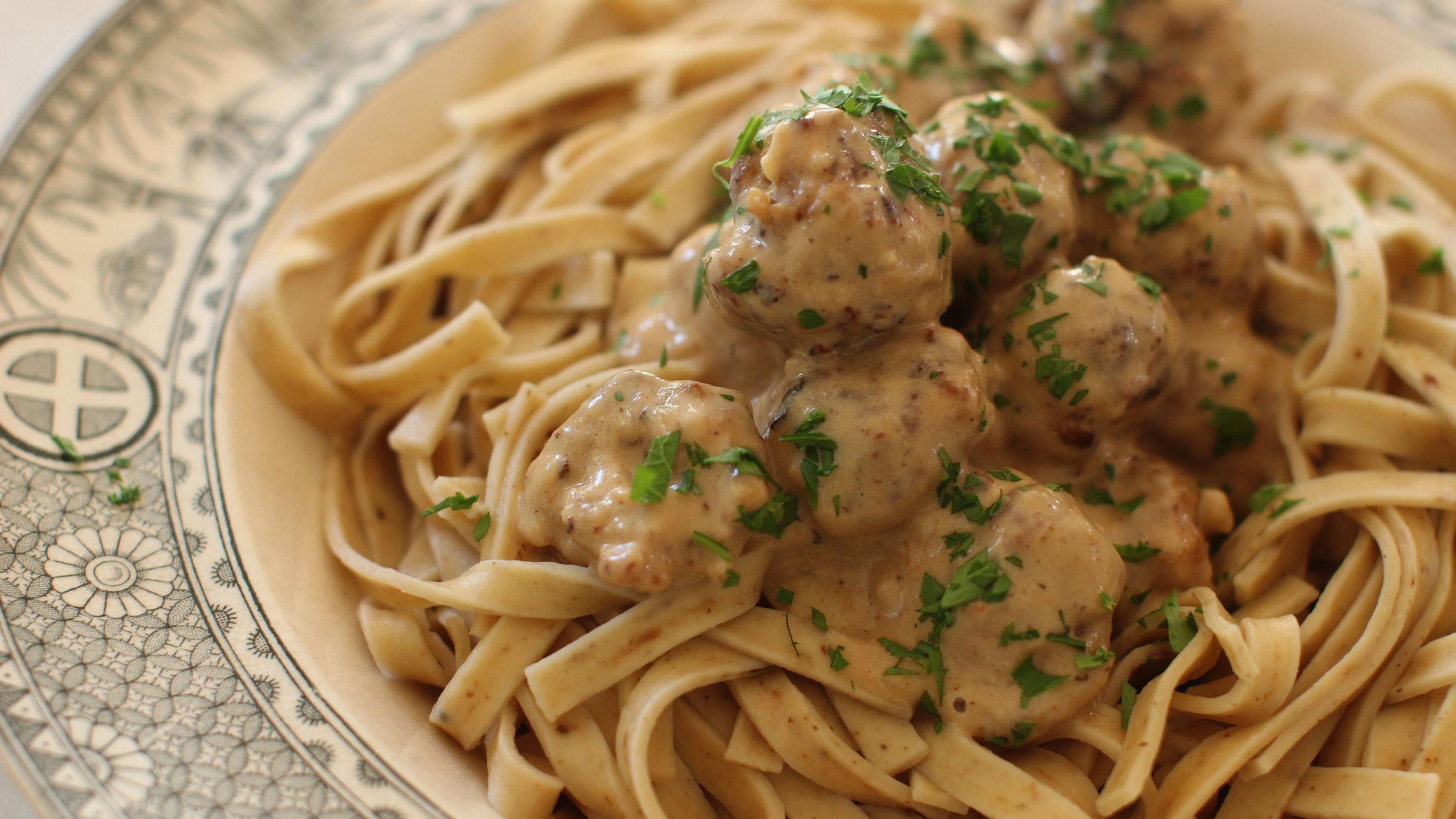 Swedish meatballs great alone or on pasta, rice