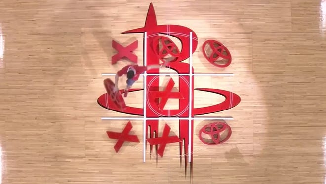 These fans were terrible at tic-tac-toe.