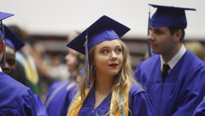 Fort Campbell High School graduated 95 seniors Friday at APSU's Dunn Center