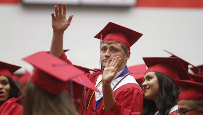 Montgomery Central High School graduated 237 students Saturday.