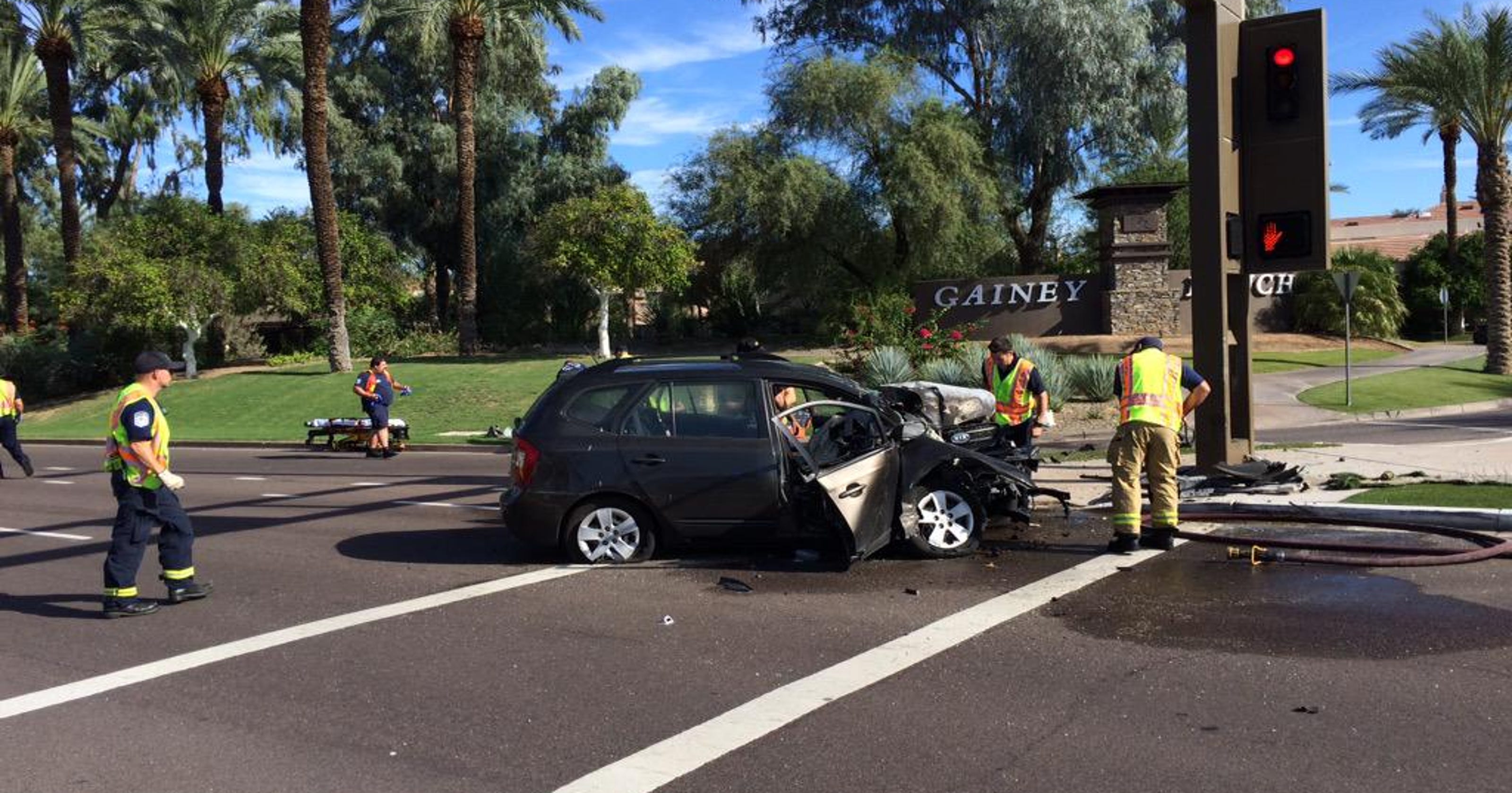 Two sent to hospital after Scottsdale crash