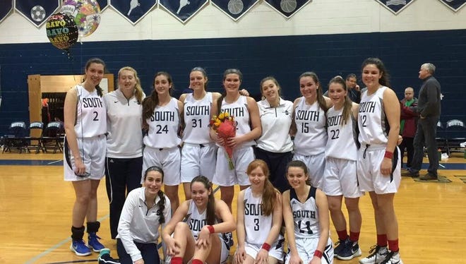 Middletown South girls basketball clinched its fifth straight Class A North title on Saturday