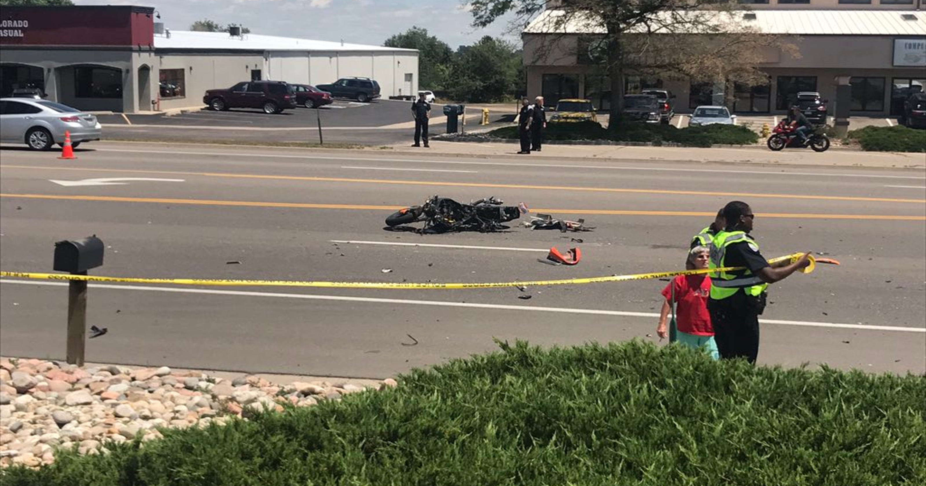 2 injured in south Fort Collins car vs. motorcycle crash