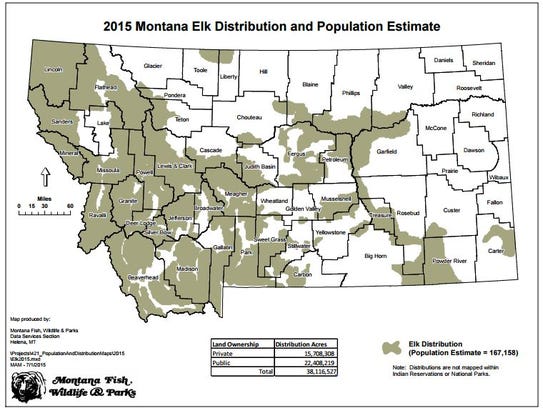 Growing elk population prompts - 635811350159911158 Elk Distribution Map.JPG