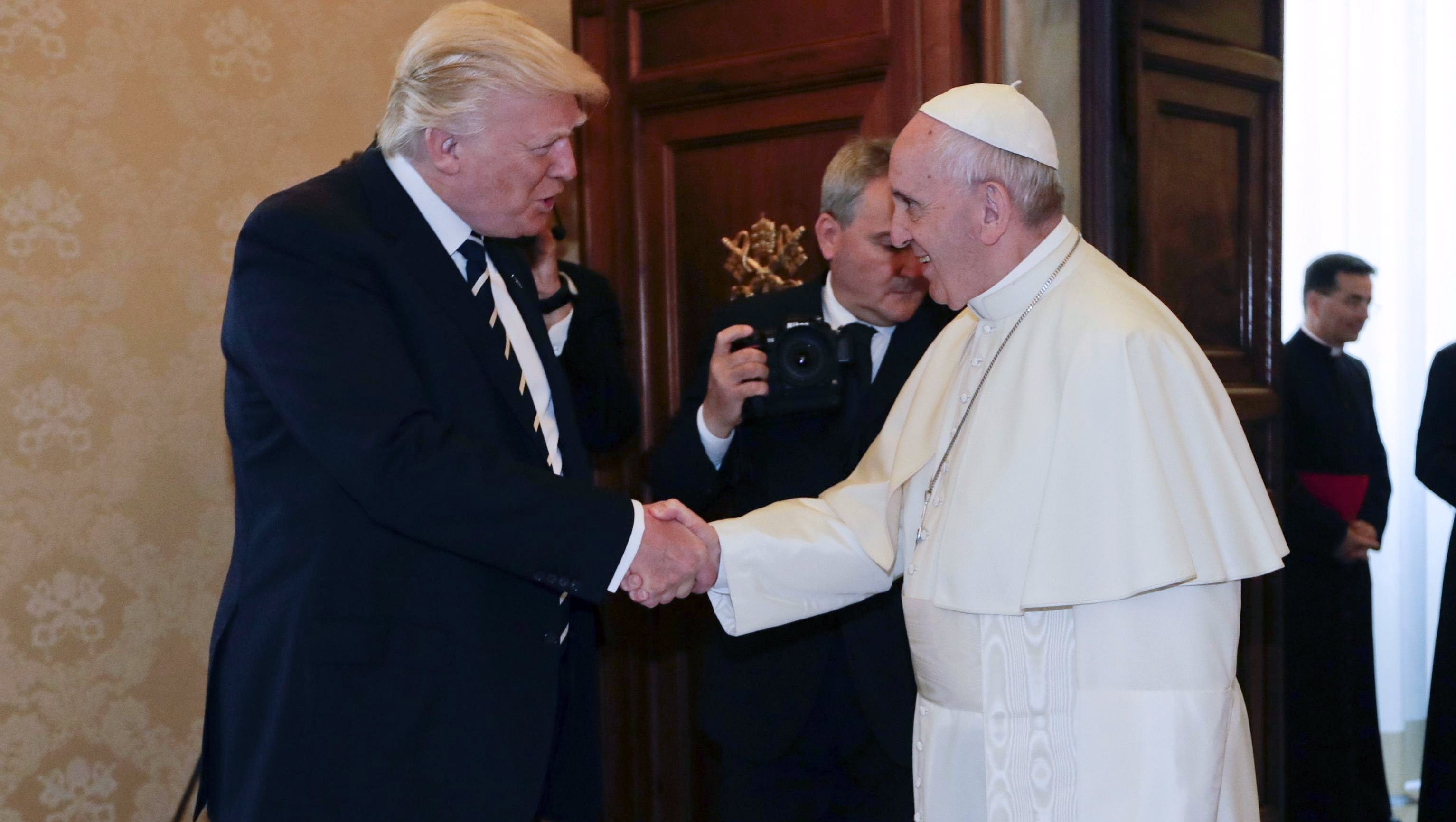 Donald Trump to Pope Francis at the Vatican: 'We can use peace'