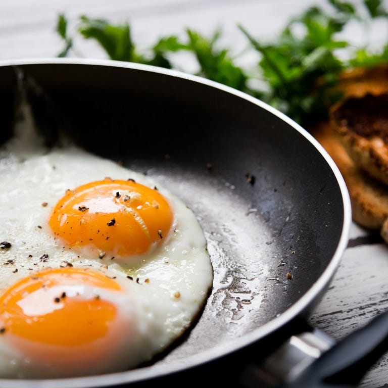 20. Cooking eggs over low heat     If you don't want to overcook eggs or make them too dry, cook them over low heat. Your scrambled eggs will be soft, fluffy, and buttery. If you're making sunny-side-up eggs over high heat, the egg whites will cook long before the yolk. And take the eggs out of the pan before they are completely done. If they are finished in the pan, they will be overcooked on the plate.    ALSO READ: The Biggest   Mistakes People Make Cooking Steak at Home