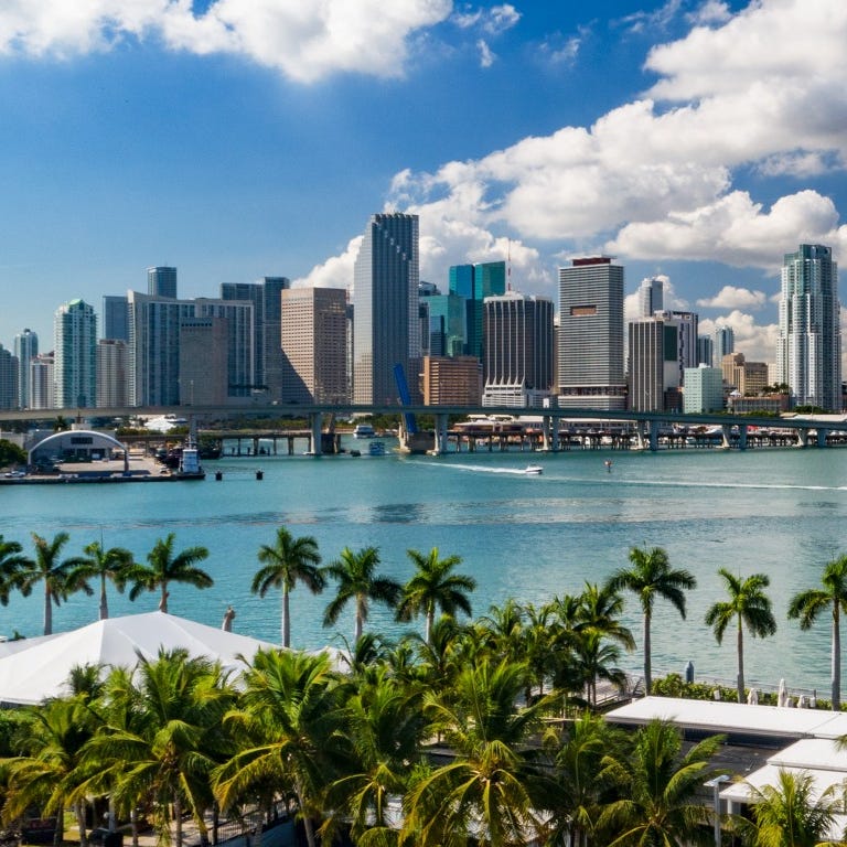 34. Miami, Florida     • Homeownership rate:  30.4%     • Median home value:  $344,300 -- 564th highest of 1,789 cities     • Median monthly housing costs (w/ a mortgage):  $2,043 -- 545th highest of 1,789 cities (tied)     • Median monthly housing costs (no mortgage):  $634 -- 610th highest of 1,789 cities (tied)     • Median household income:  $44,268 -- 209th lowest of 1,789 cities
