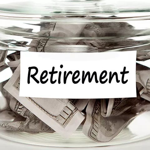 Photo illustration - saving money for retirement...
