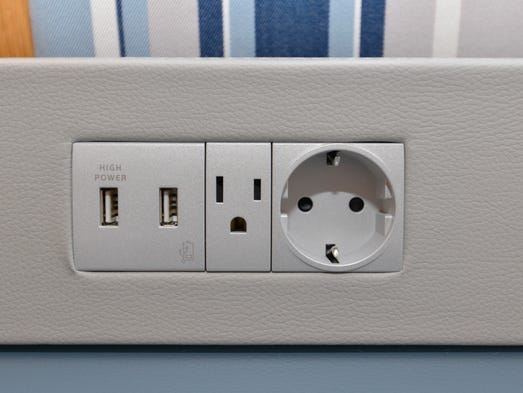 viking cruise ships power outlets